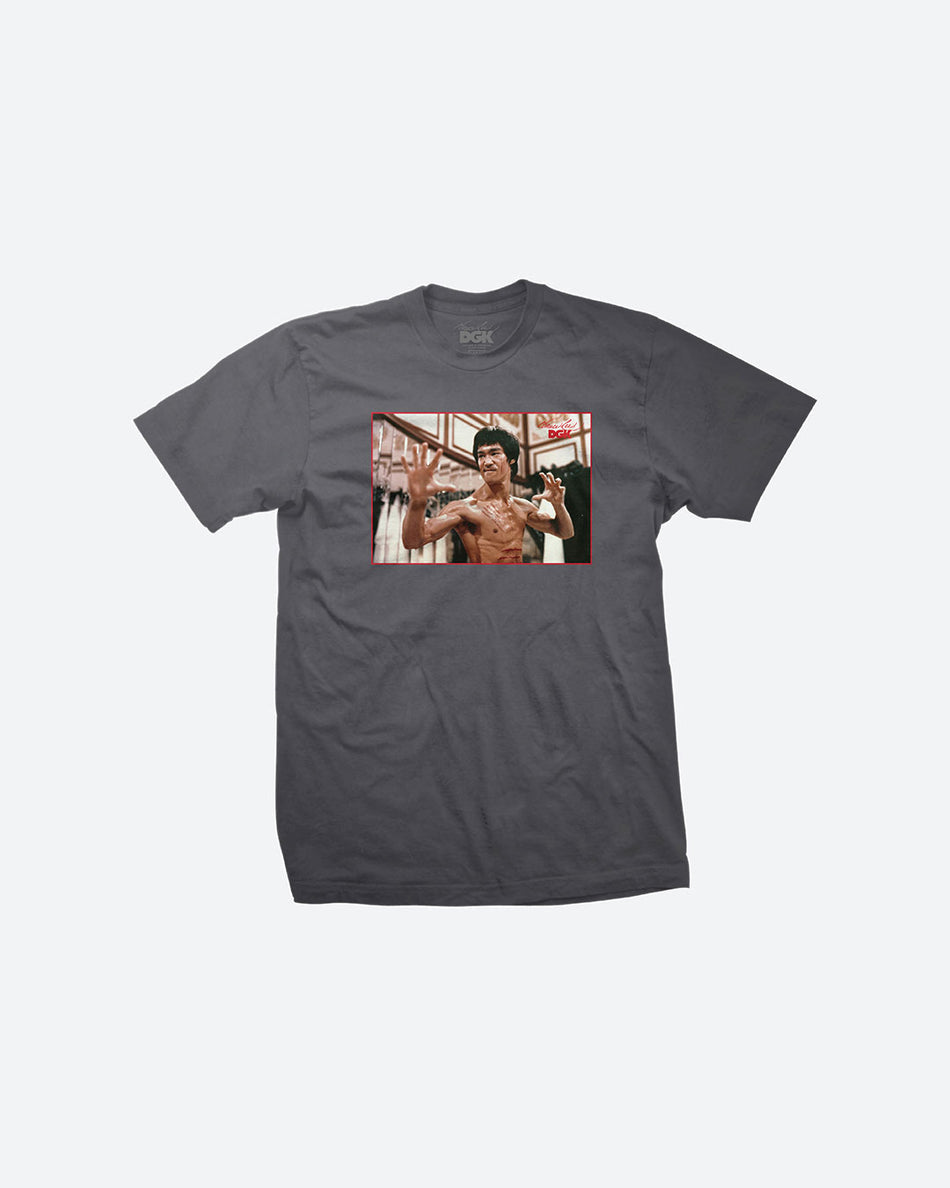 DGK x Bruce Lee Focus T-Shirt Charcoal
