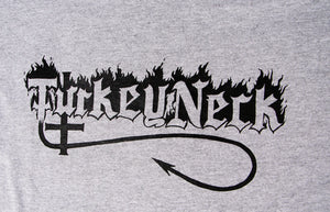 Turkey Neck "Possessed Letter" S/S T-Shirt - Ash Grey