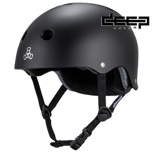 Triple-8 Deep Cover Certified Helmet - Matte Black