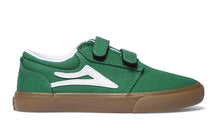 Load image into Gallery viewer, Lakai Griffin Kids Velcro Green/Gum Canvas
