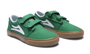 Lakai Griffin Kids Velcro Green/Gum Canvas