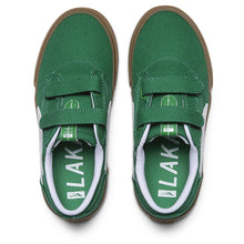 Load image into Gallery viewer, Lakai Griffin Kids Velcro Green/Gum Canvas
