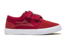 Load image into Gallery viewer, Lakai Griffin Kids Velcro Red/Reflective Suede
