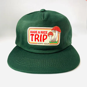 Happy Hour Have a Nice Trip Hat - Green