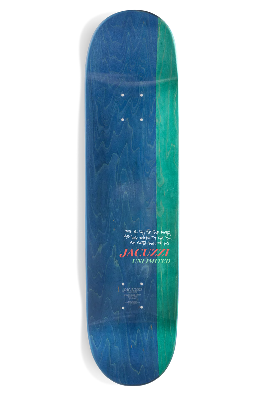 Jacuzzi Unlimited John Dilo Mouth Marathon Deck 8.5