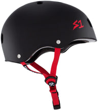 Load image into Gallery viewer, S-One Lifer Helmet - Black Matte with Red Straps
