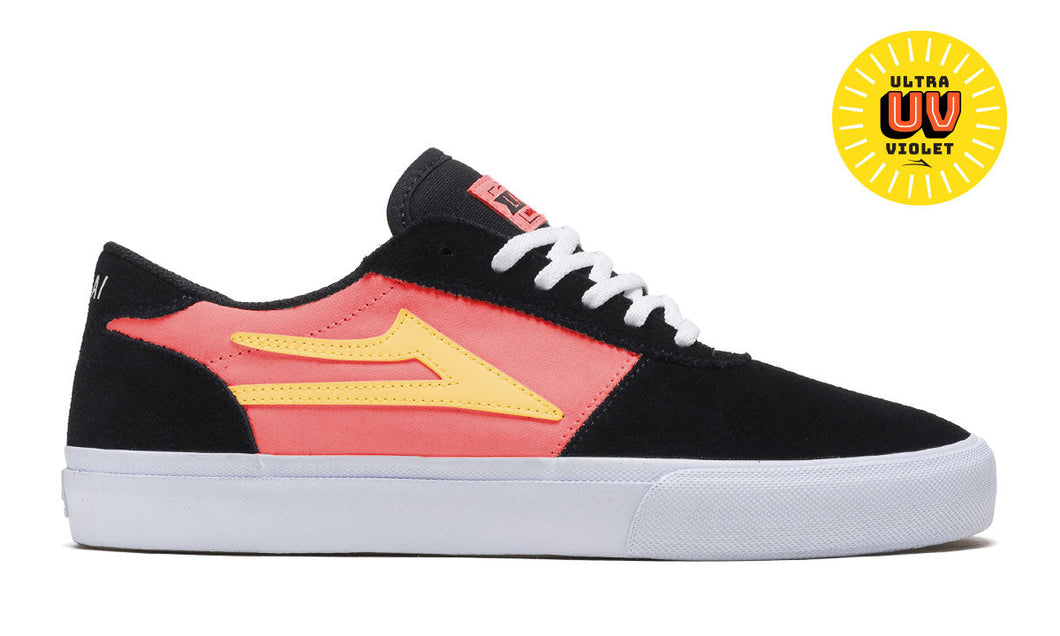 Lakai Manchester Black/Red UV Suede