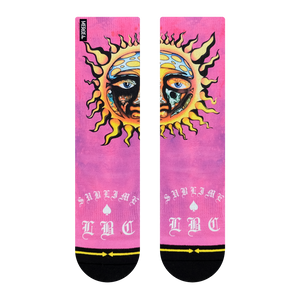 Merge4 - Sublime Sun Pink Women's Crew Sock