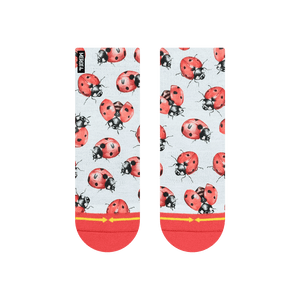 Merge4 - Hanna Minck Ladybug Womens Quarter Crew Sock