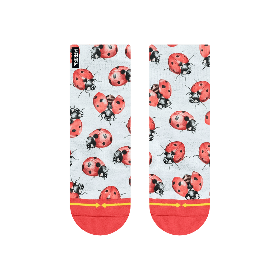 Merge4 - Hanna Minck Ladybug Womens Quarter Crew Sock