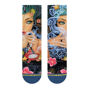 Merge4 - Umijoo Dragon Tea Women's Crew Sock