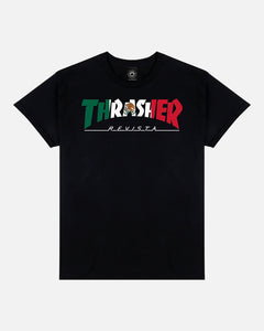 Thrasher Mexico Revista T-Shirt Black