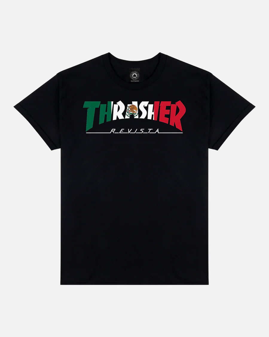 Thrasher Mexico Revista T-Shirt Black