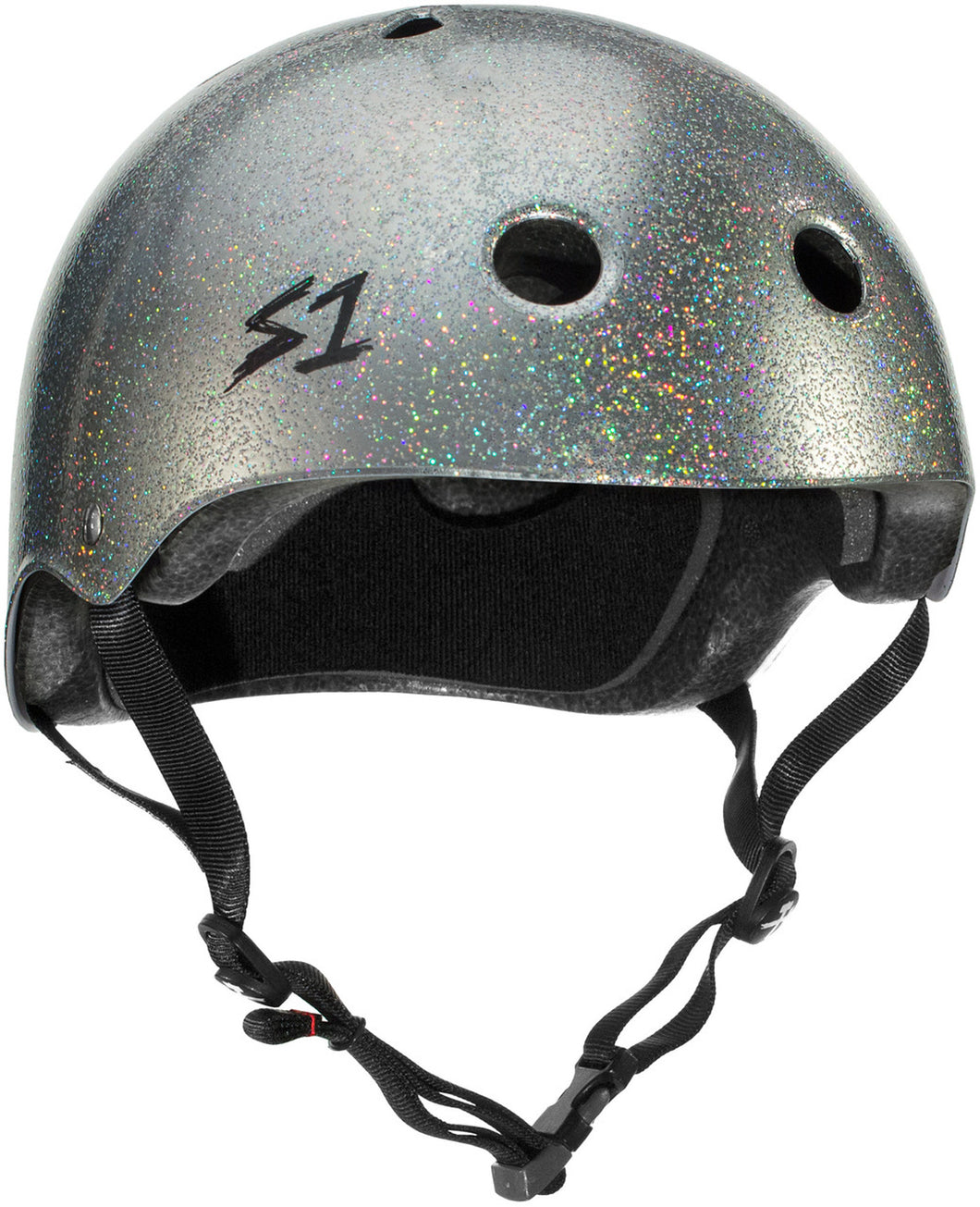 S-One Mega Lifer Helmet - Silver Gloss Glitter