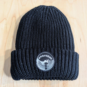 Loophole Wheels Big Brush Beanie Black