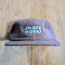 Load image into Gallery viewer, Skateworks Classic Logo Corduroy Strapback Hat - Hazy Pink
