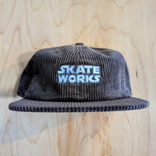 Load image into Gallery viewer, Skateworks Classic Logo Corduroy Strapback Hat - Walnut
