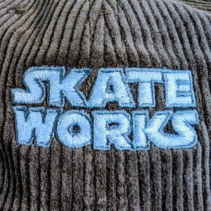 Skateworks Classic Logo Corduroy Strapback Hat - Walnut