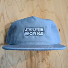 Load image into Gallery viewer, Skateworks Classic Logo Canvas Snapback Hat - Smoke
