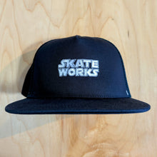 Load image into Gallery viewer, Skateworks Classic Logo Snapback Trucker Hat - Navy
