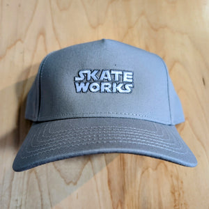 Skateworks Classic Logo Snapback Hat - Storm Grey