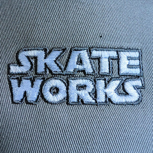 Skateworks Classic Logo Snapback Hat - Storm Grey