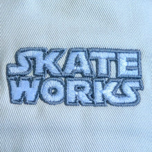 Load image into Gallery viewer, Skateworks Classic Logo Two Tone Snapback Hat - Natural/Midnight Blue
