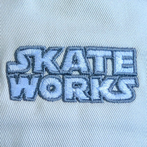 Skateworks Classic Logo Two Tone Snapback Hat - Natural/Midnight Blue