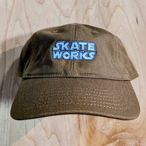 Skateworks Classic Logo Canvas Strapback Hat - Camel