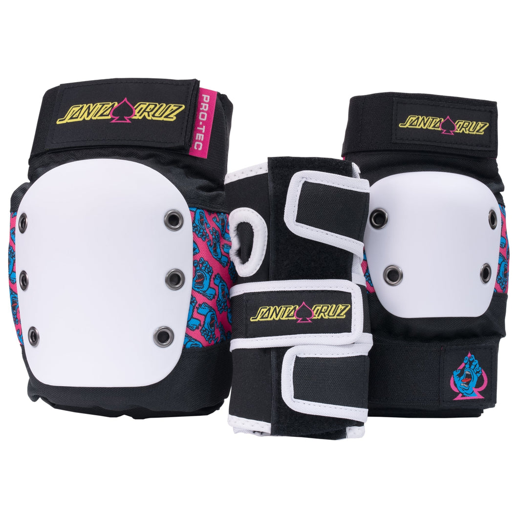 Pro-Tec Street Gear 3-Pack Pad Set - Santa Cruz Edition