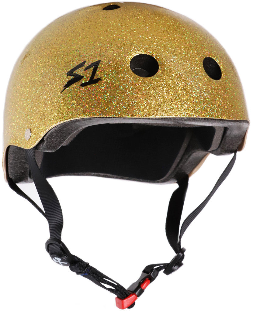 S-One Mini Lifer Kids Helmet - Gold Gloss Glitter