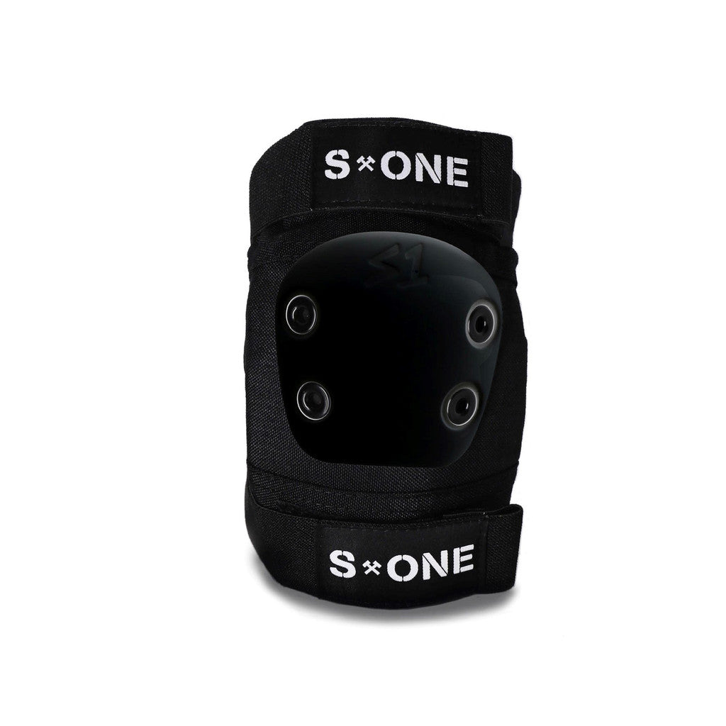 S-One Pro Elbow Pads Black with Black Cap