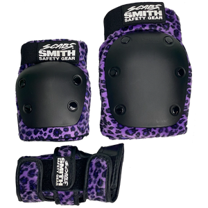 Smith Adult Pad Set Purple Leopard