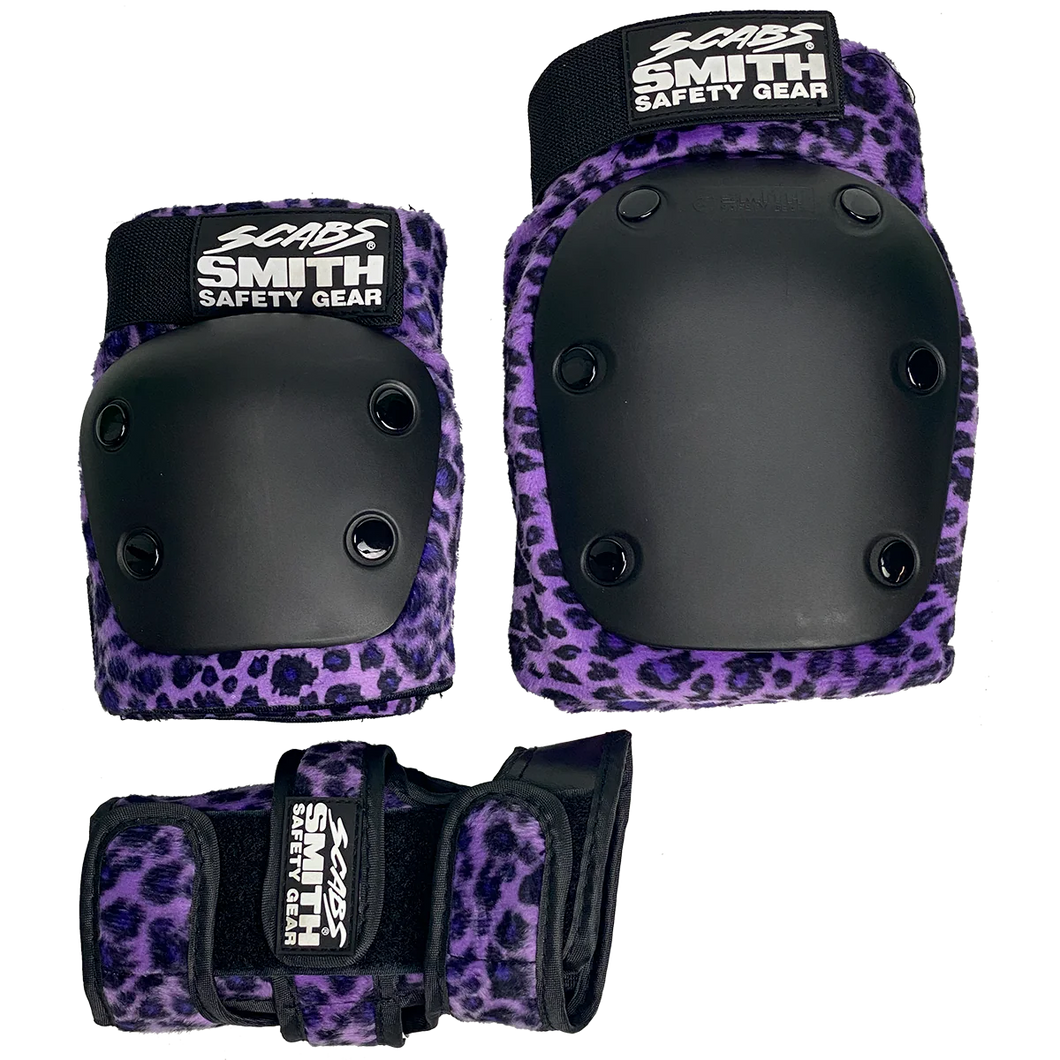 Smith Adult Pad Set Purple Leopard