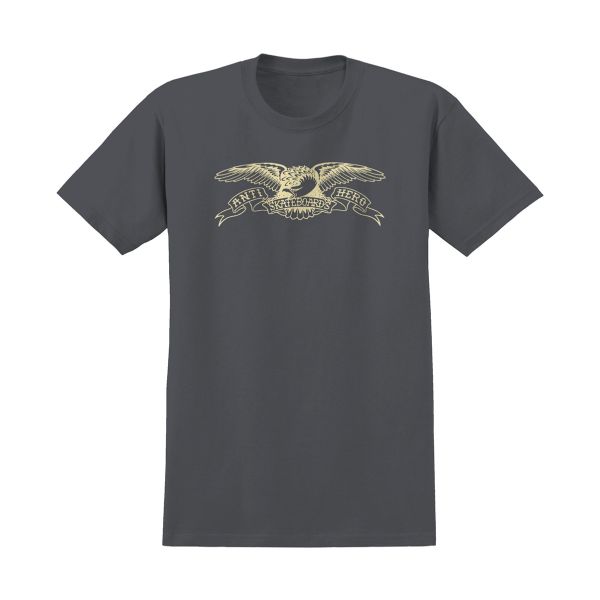 Antihero Basic Eagle T-Shirt Charcoal/Cream