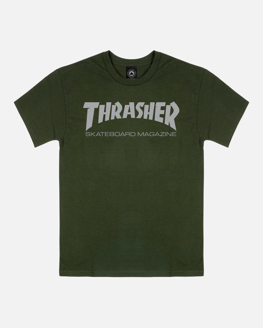 Thrasher Skate Mag T-Shirt Forest Green/Grey