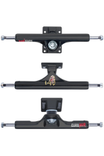Load image into Gallery viewer, Slappy Trucks ST1 Inverted Curb Killer Trucks Matte Black 9&quot;
