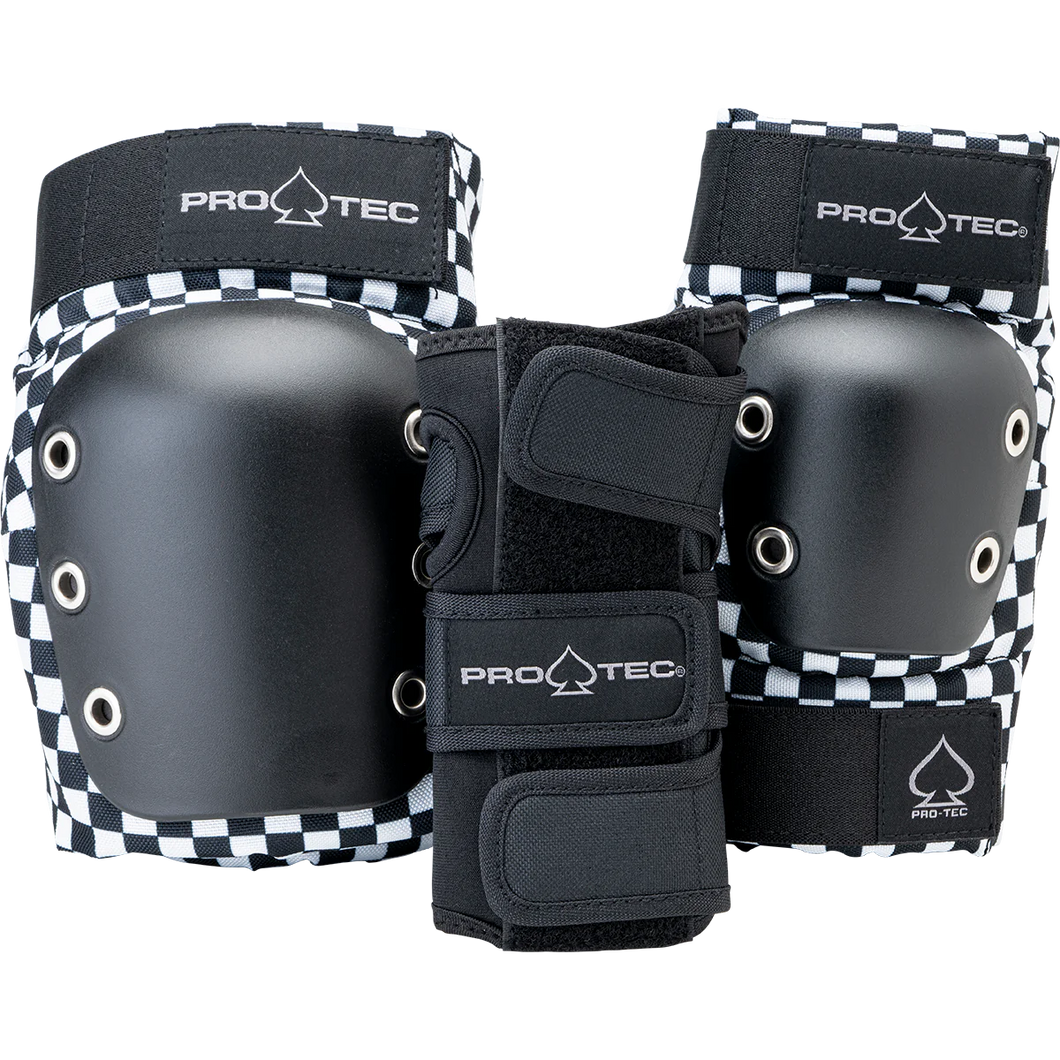 Pro-Tec Street Gear JR 3-Pack Pad Set - Checkerboard