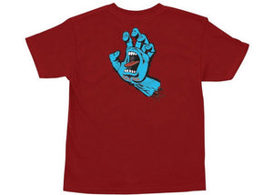 Screaming Hand T-shirt Youth Cardinal Red