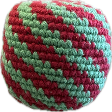 Load image into Gallery viewer, World Footbag Boota Bag Crochet Footbag

