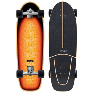 Carver Raw 31.25" Sunburst Surfskate Complete CX