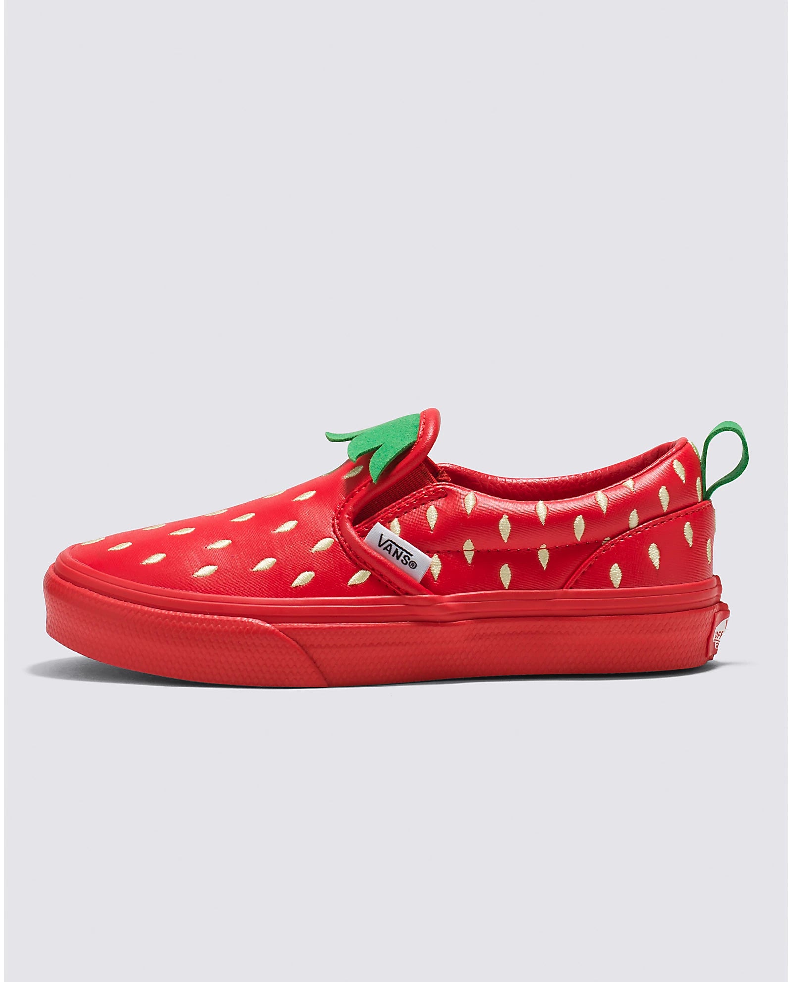 Vans Kids Red Classic Slip On Berry Little Kids Sneakers