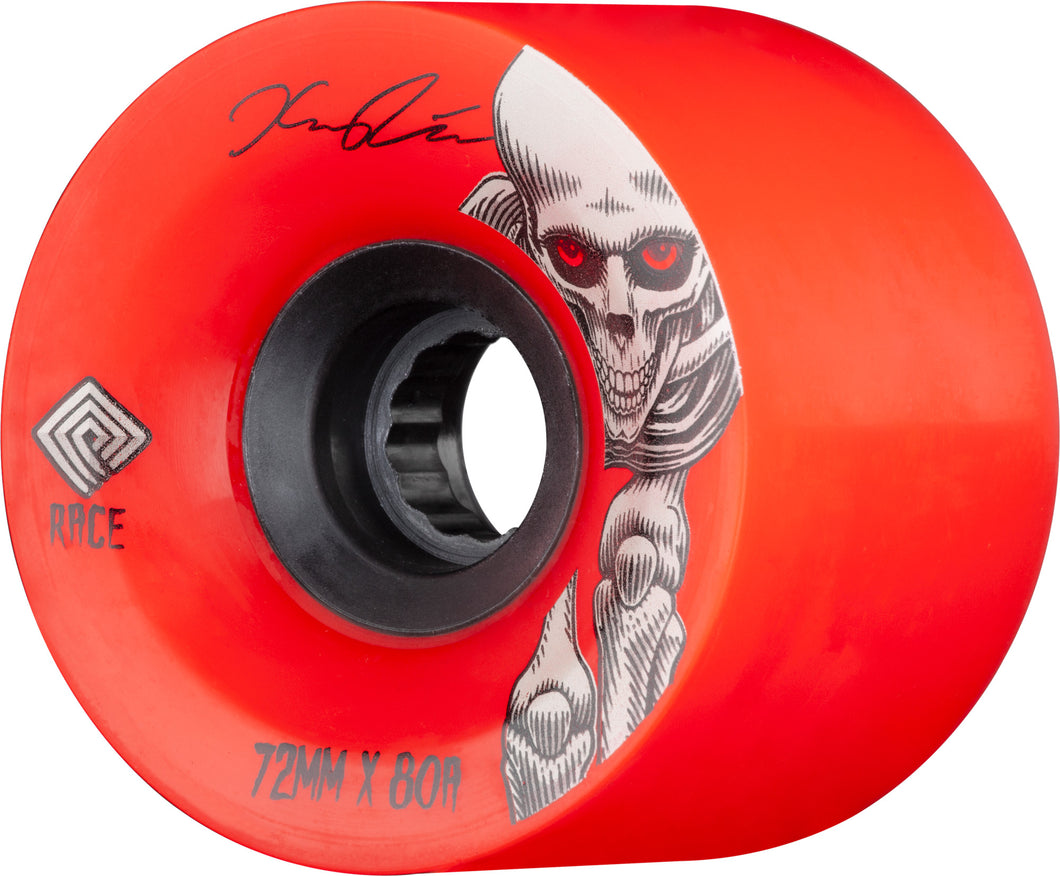 Powell Peralta Pro Kevin Reimer Downhill Skateboard Wheels Red 72mm 80A 4pk