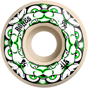 Bones Wheels STF Skateboard Wheels 4 DOG NIGHT - 53mm V4 Wide 99A 4pk White