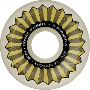 Bones X-Formula Skateboard Wheels SideCut 52 v5 X-Formula 99a Wheels