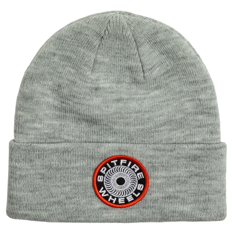 Spitfire Classic '87 Swirl Patch Beanie Heather Grey