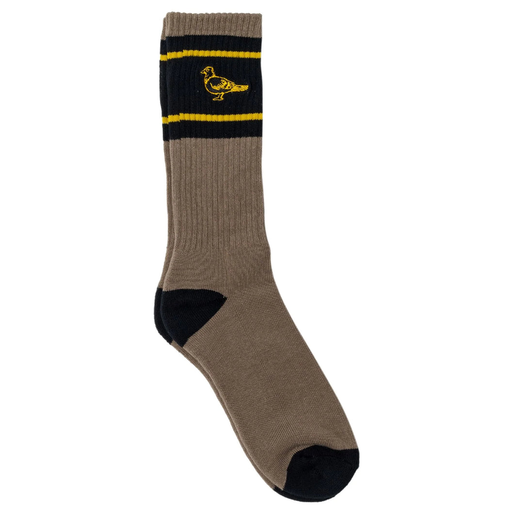 Antihero Basic Pigeon Embroidered Sock Bronze/Black