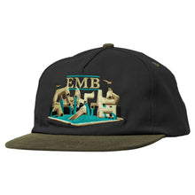 Load image into Gallery viewer, Real Skateboards EMB Snapback Hat Charcoal/Tan
