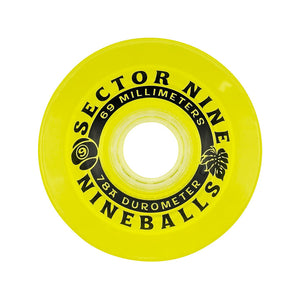Sector 9 Nineballs Lemon Drop Wheels 69mm/78a