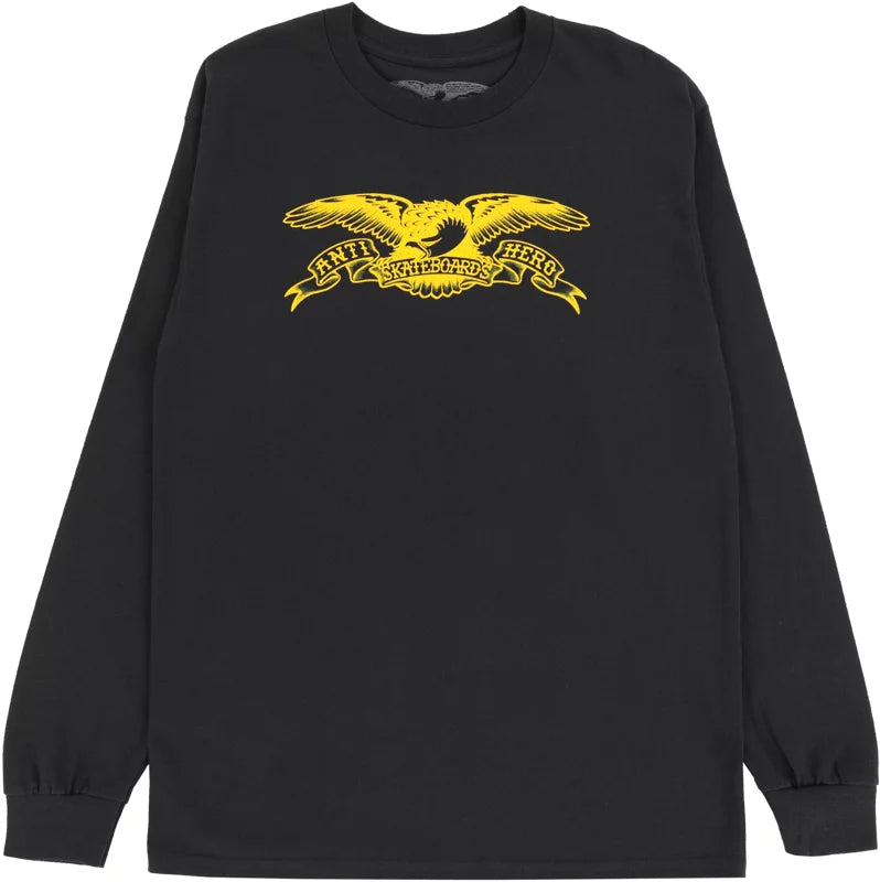 Antihero Basic Eagle Long Sleeve T-Shirt Black/Gold